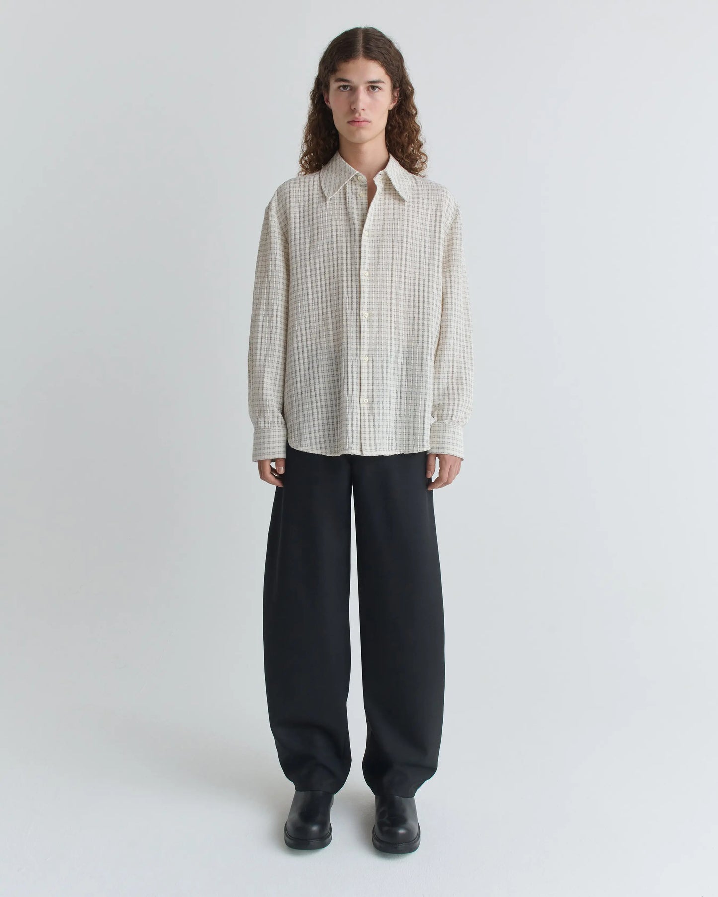 WES SHIRT Subtle Beige Check