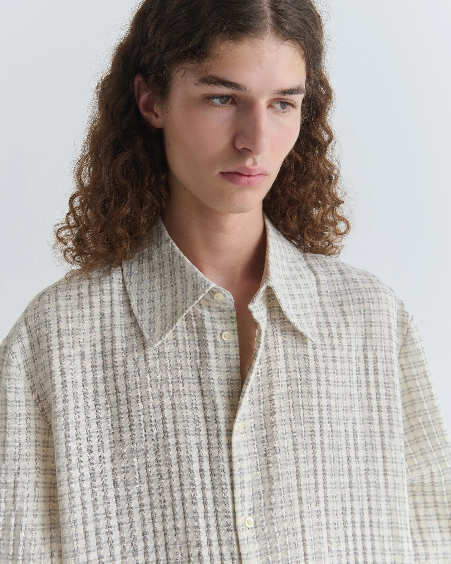 WES SHIRT Subtle Beige Check