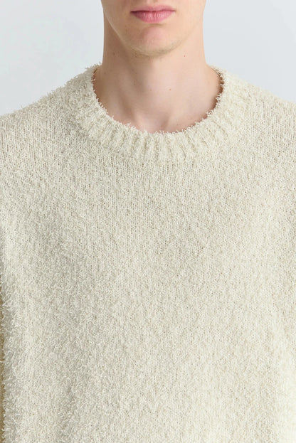 ODILON SWEATER Textured Cream Tencel