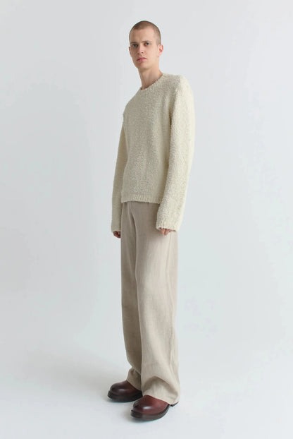 ODILON SWEATER Textured Cream Tencel