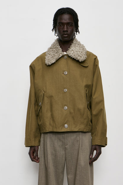 AERIAL JACKET pigment khaki knife edge twill
