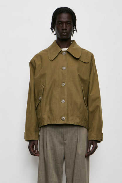 AERIAL JACKET pigment khaki knife edge twill