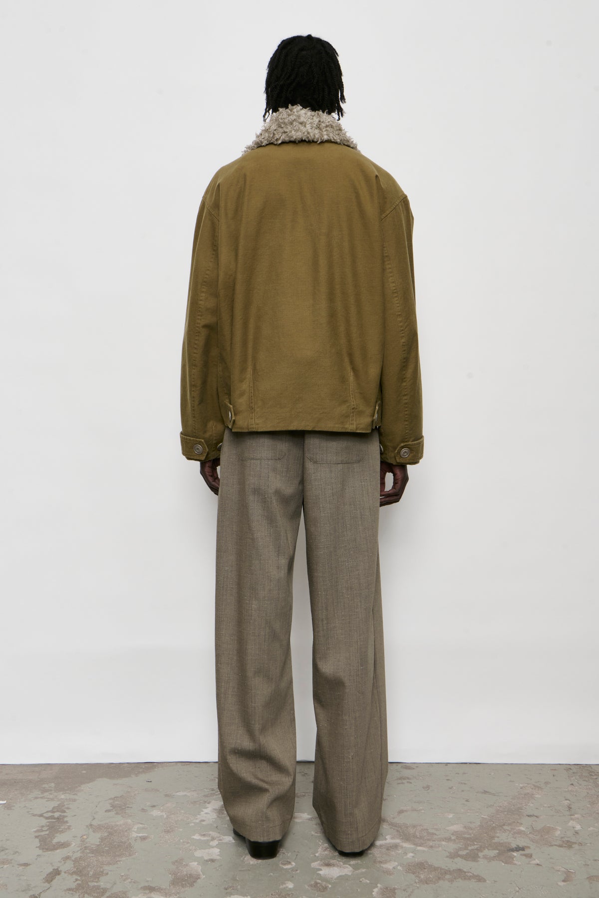 AERIAL JACKET pigment khaki knife edge twill