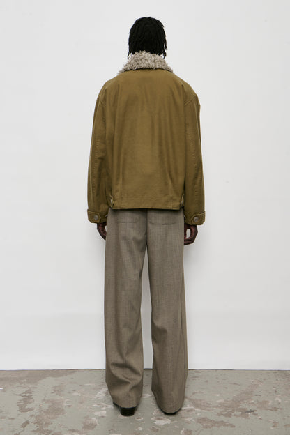 AERIAL JACKET pigment khaki knife edge twill