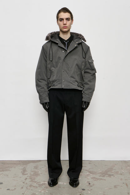 ORBIT JACKET vapor alloy ripple nylon twill