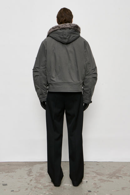 ORBIT JACKET vapor alloy ripple nylon twill