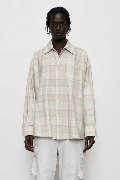 BORROWED SHIRT stella check print