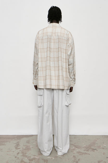 BORROWED SHIRT stella check print