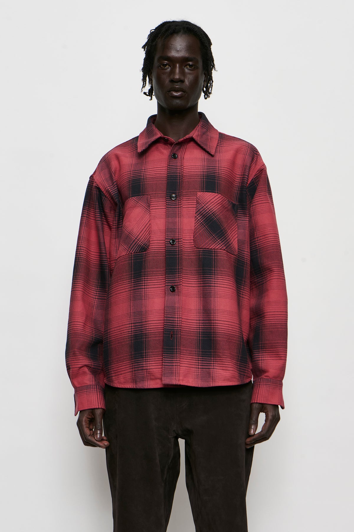 WHOPPIN SHIRT bison check ranch cotton