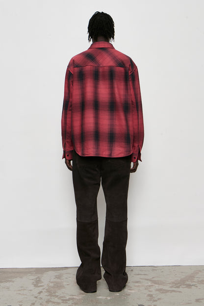 WHOPPIN SHIRT bison check ranch cotton
