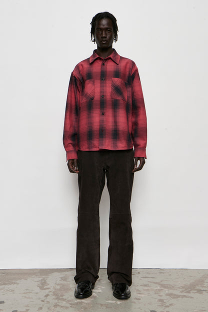 WHOPPIN SHIRT bison check ranch cotton