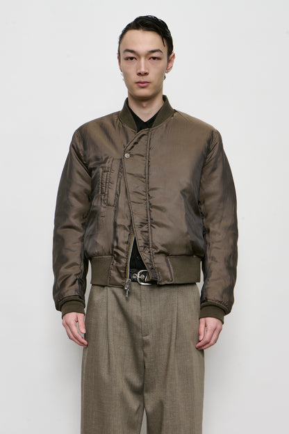 BOMBER marsh khaki wax dipped cupro
