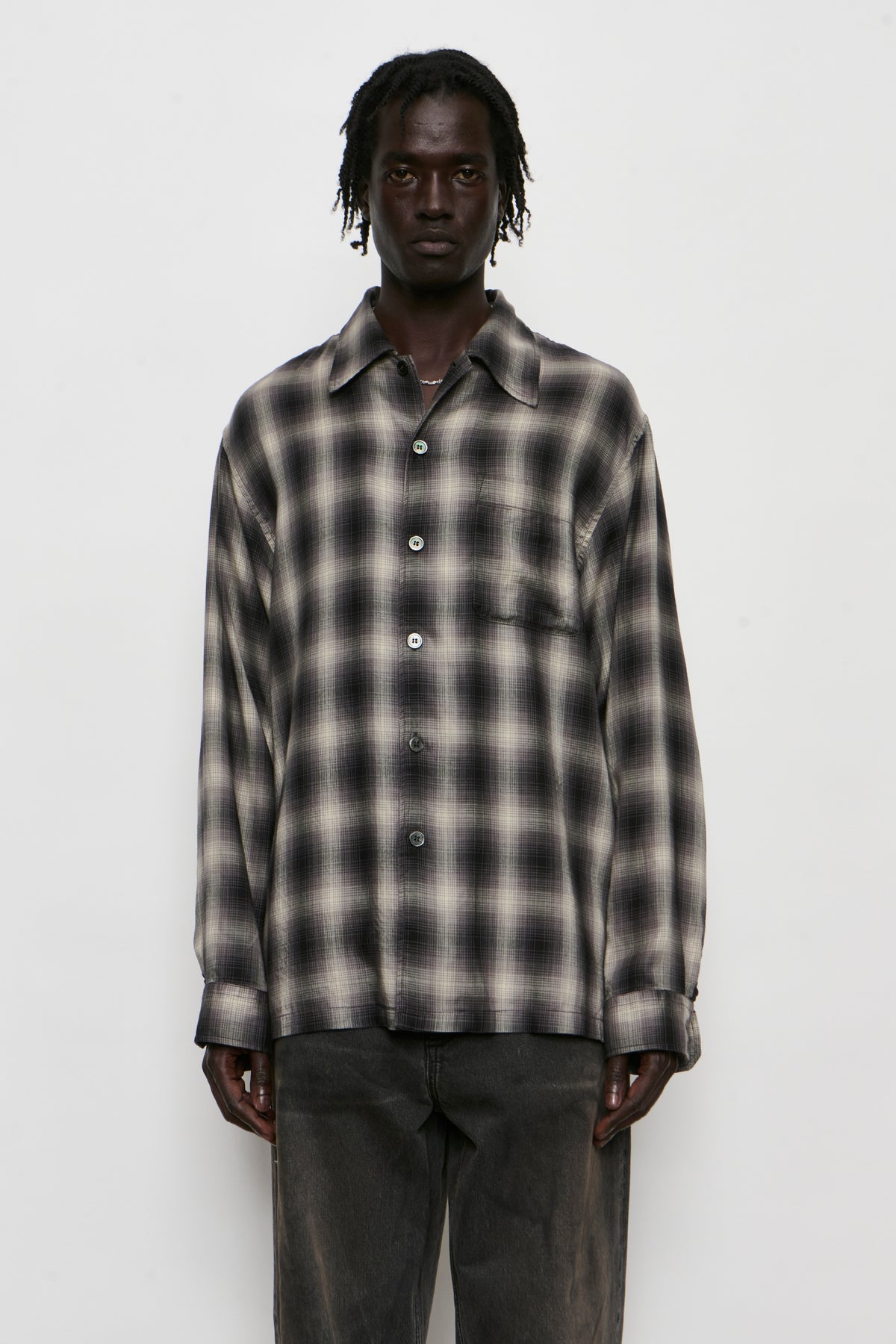EVERY SHIRT taos check saloon tencel