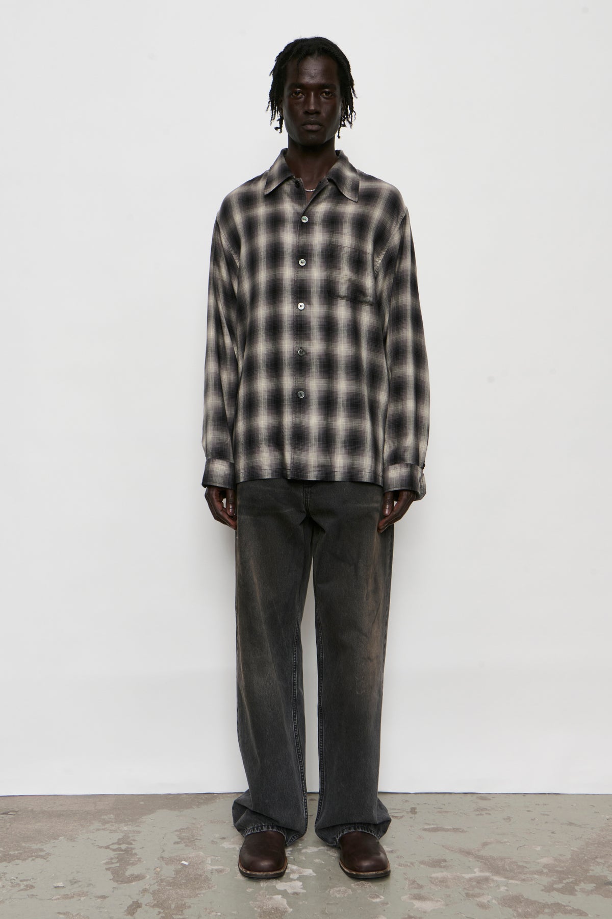 EVERY SHIRT taos check saloon tencel