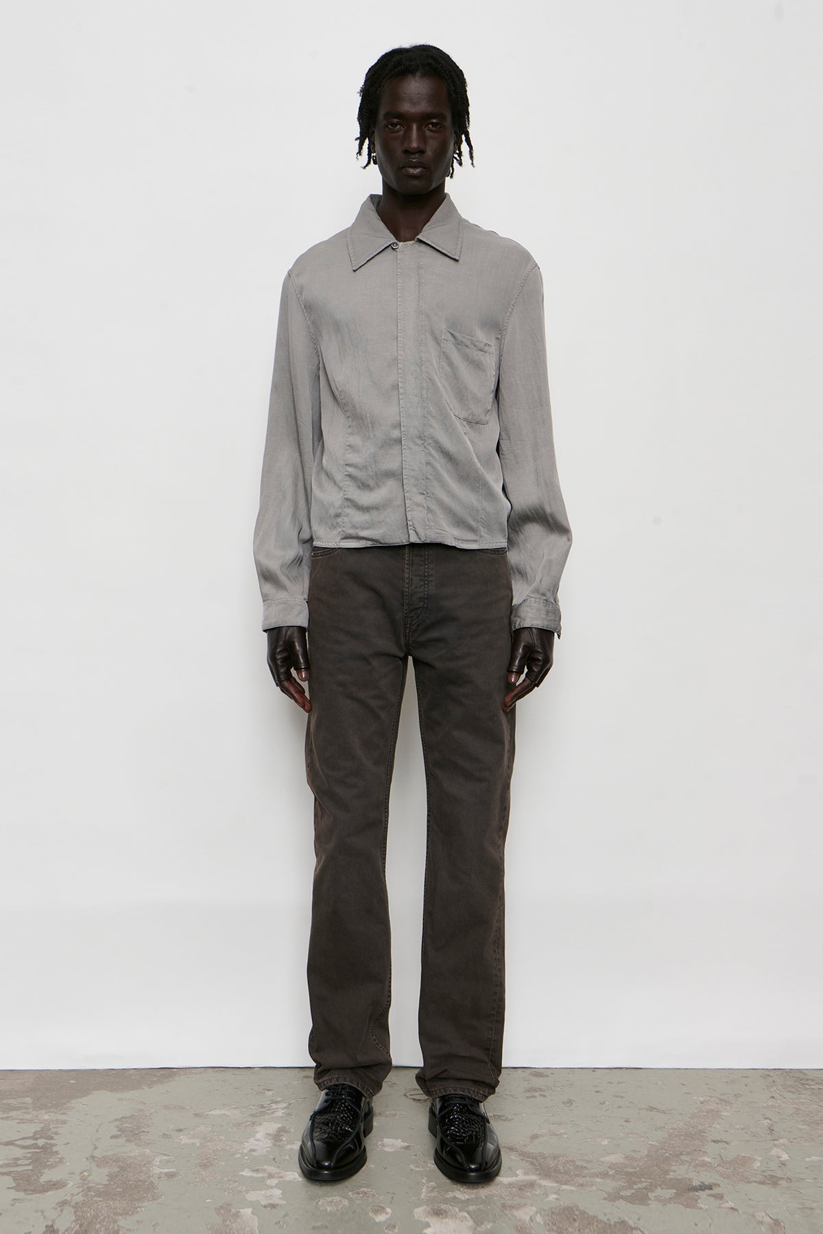 SIFT ZIP SHIRT warm gravel warmth viscose