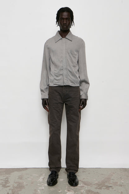 SIFT ZIP SHIRT warm gravel warmth viscose