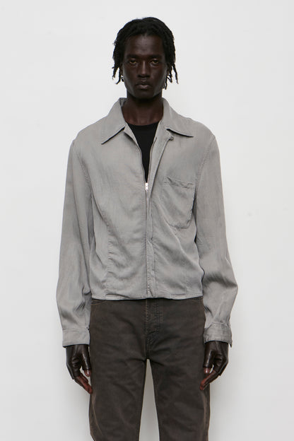 SIFT ZIP SHIRT warm gravel warmth viscose