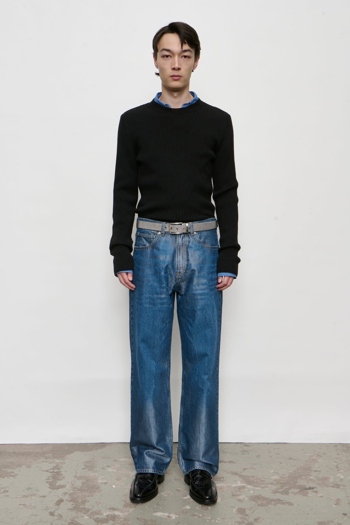 THIRD CUT electric blue wash