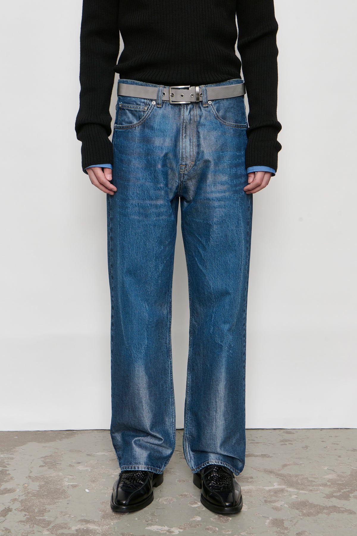 THIRD CUT electric blue wash
