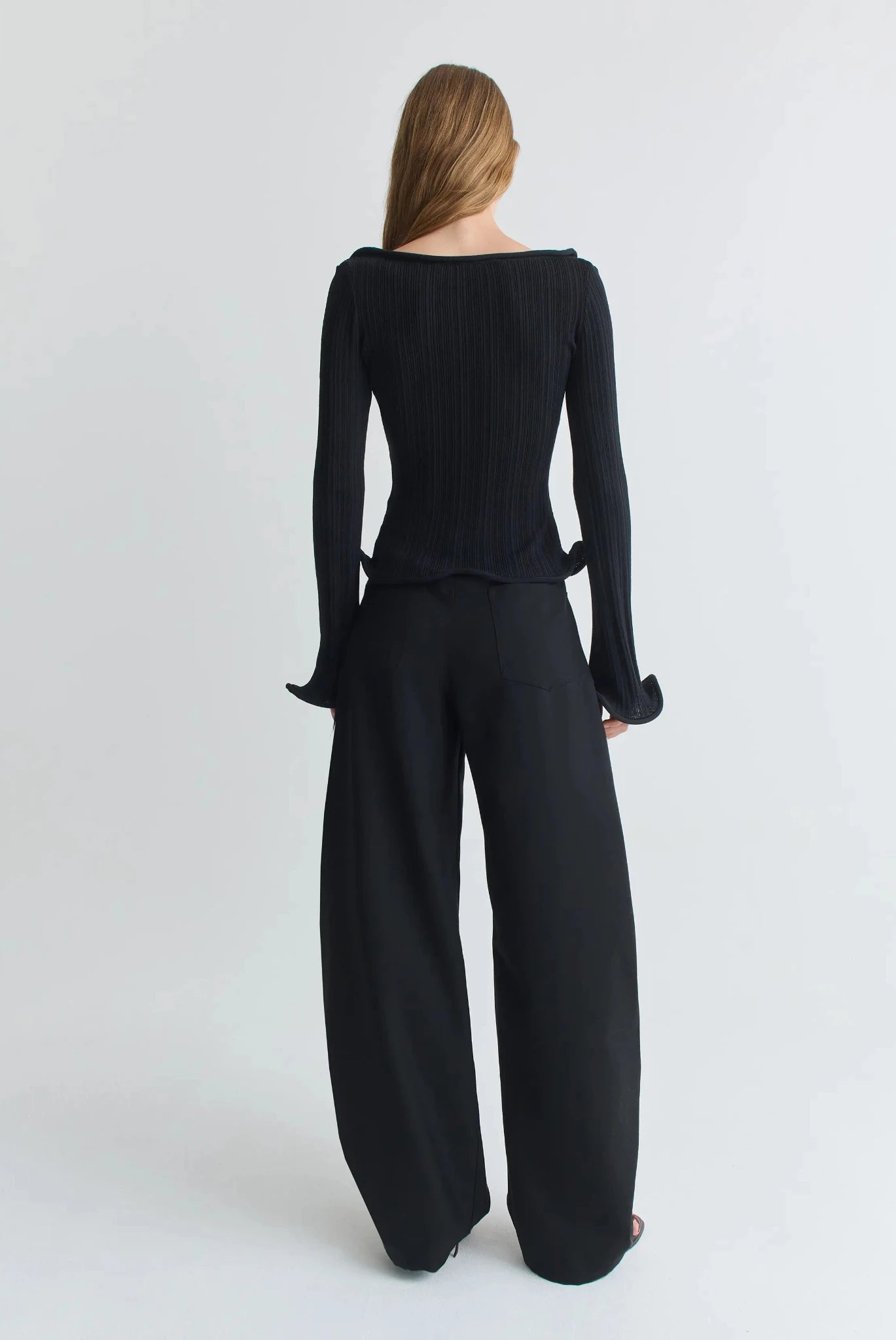 GISELLE SWEATER Black Rib