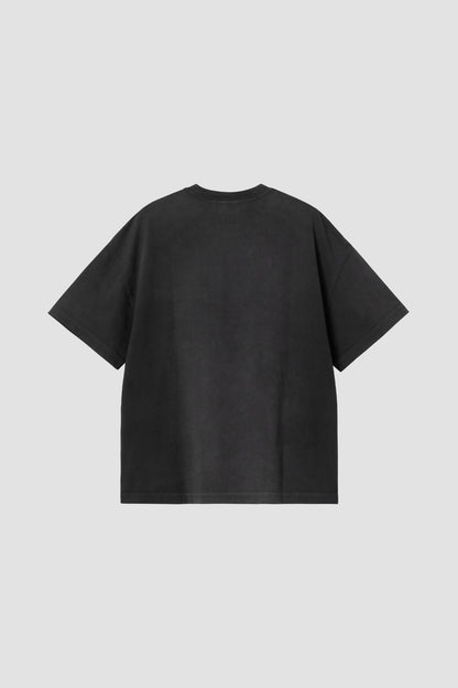 S/S HUDSON POCKET TEE Black, chalk wash
