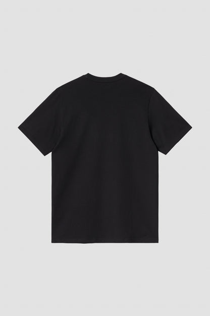 S/S POCKET HEART T-SHIRT Black / Black 