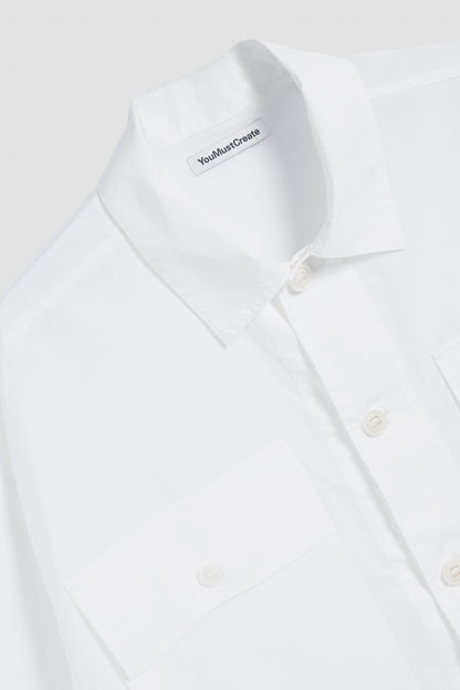 MILITARY SHIRT White