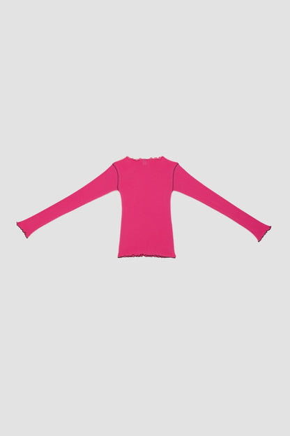 VEIN LONG SLEEVE TEE York Pink