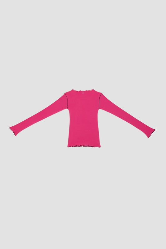VEIN LONG SLEEVE TEE York Pink