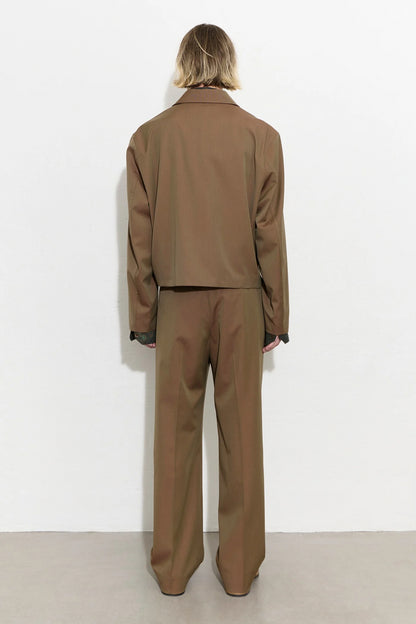 MINI JACKET Bronze Cangiante Fine Wool