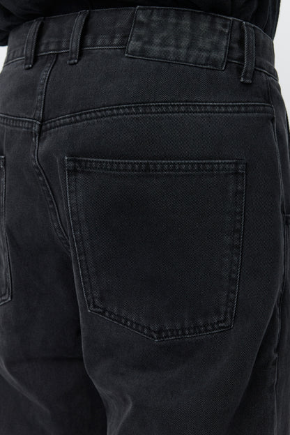 STRAIGHT CUT JEANS L32 Faded Black