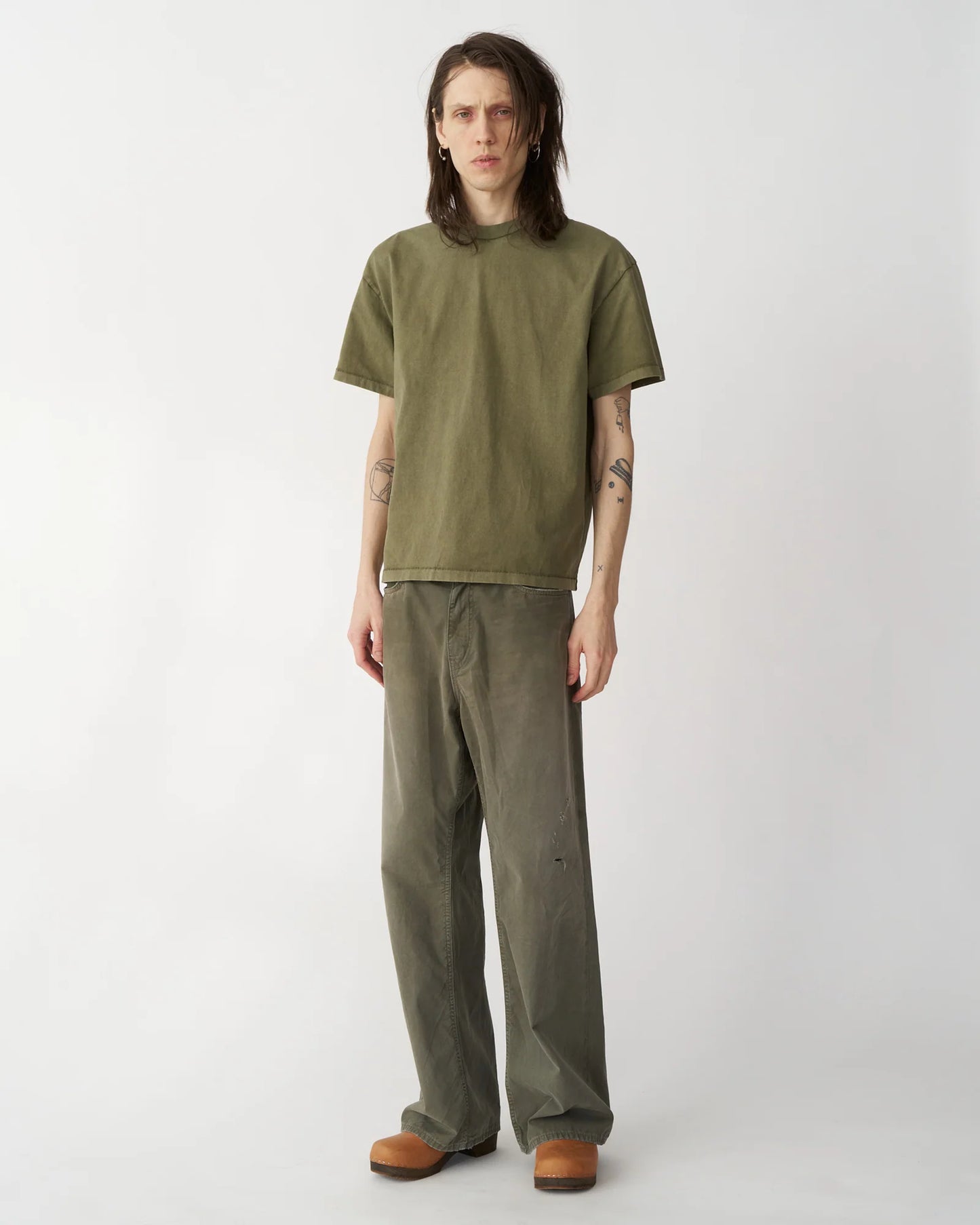 BOX TEE BACK LOGO Military Green