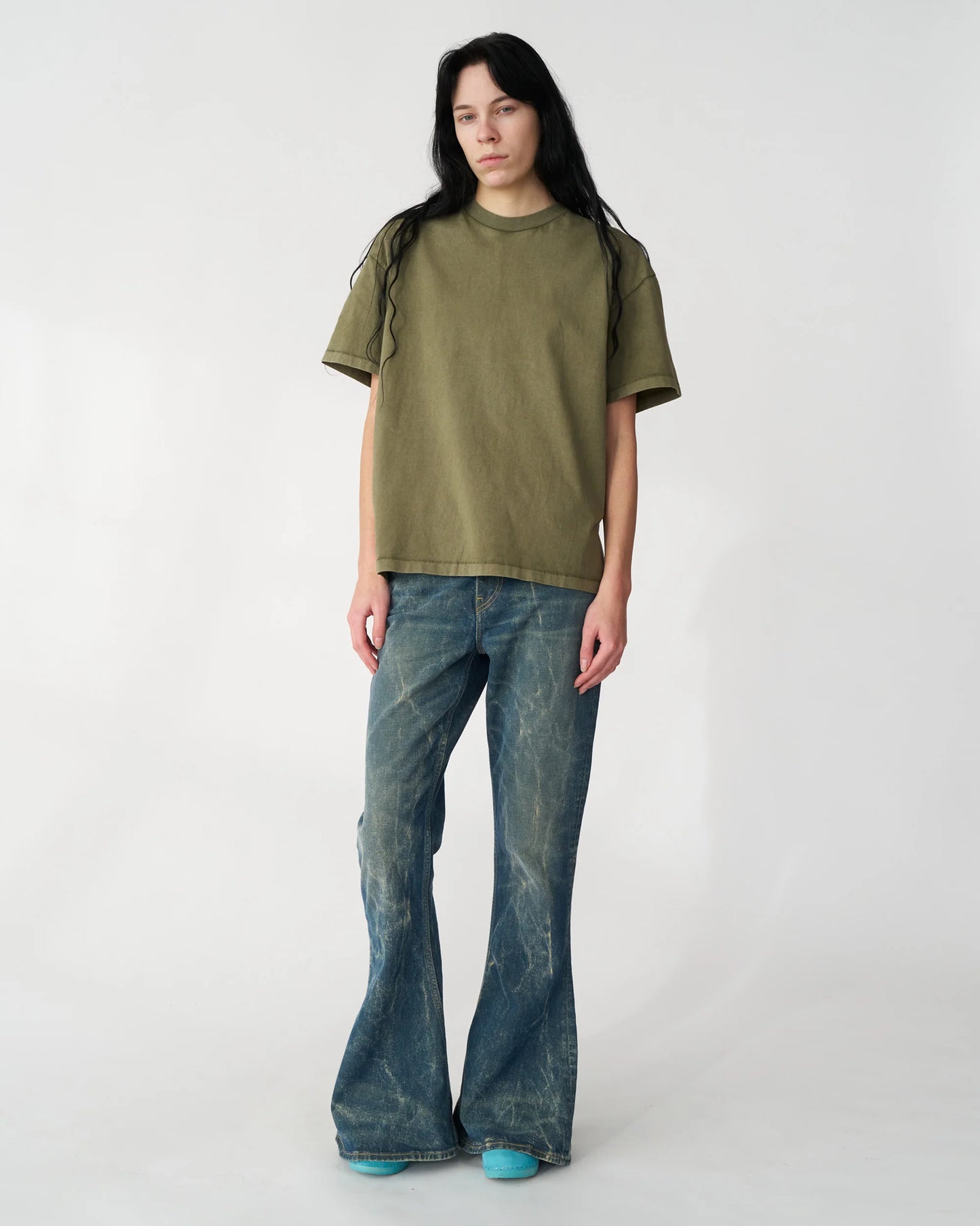 BOX TEE BACK LOGO Military Green