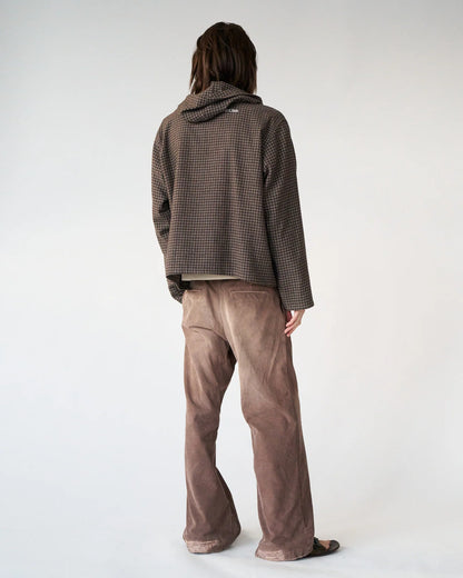 MERLE HOODED OVERSHIRT Check