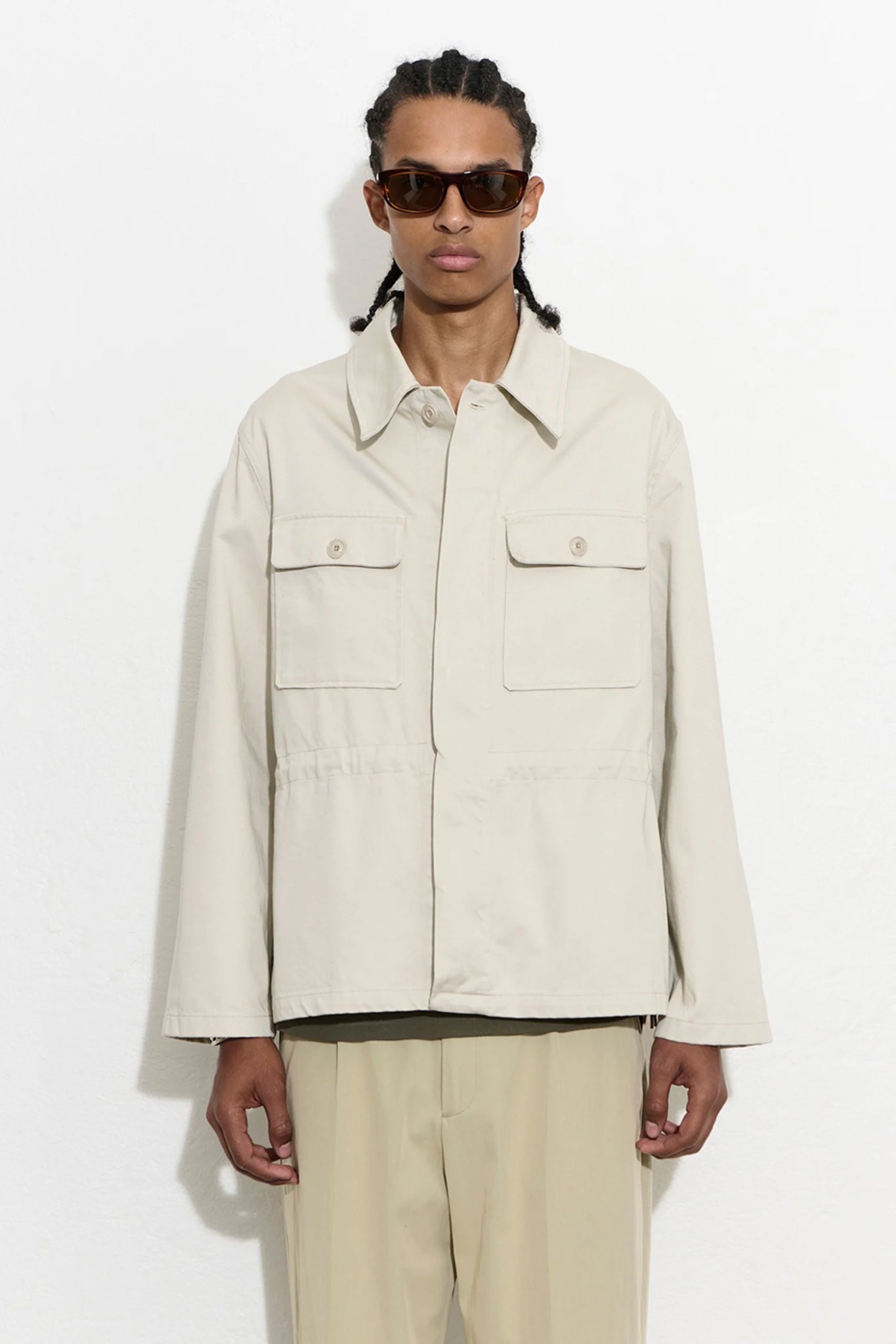 UNITY JACKET Pale Sand Western Gabardine