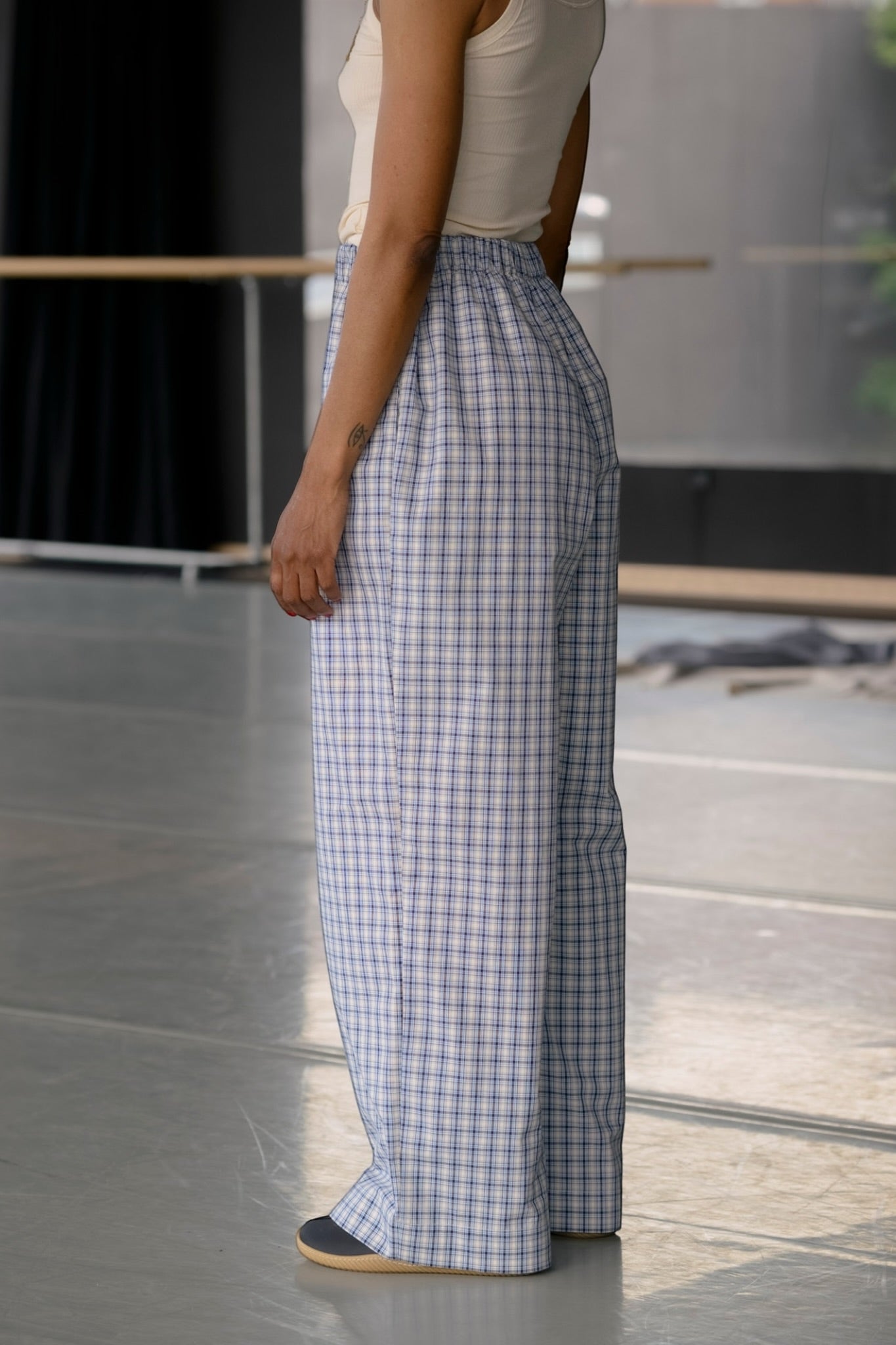 CLAUDE PANTS Blue Check