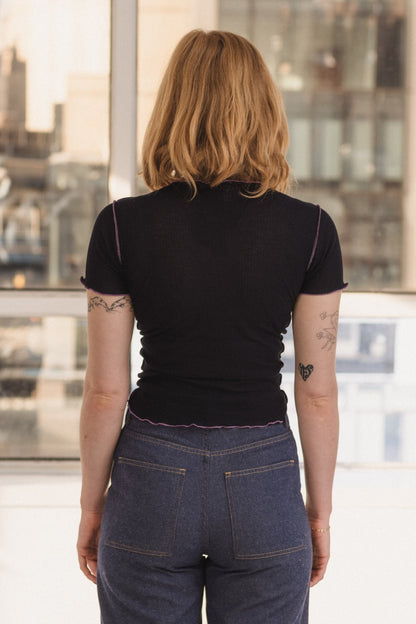 VEIN TEE Murano Navy