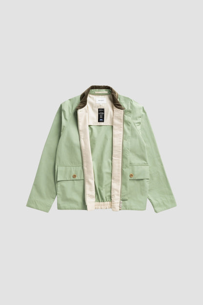HOLMEN WAX RAGLAN LIGHT JACKET Basil