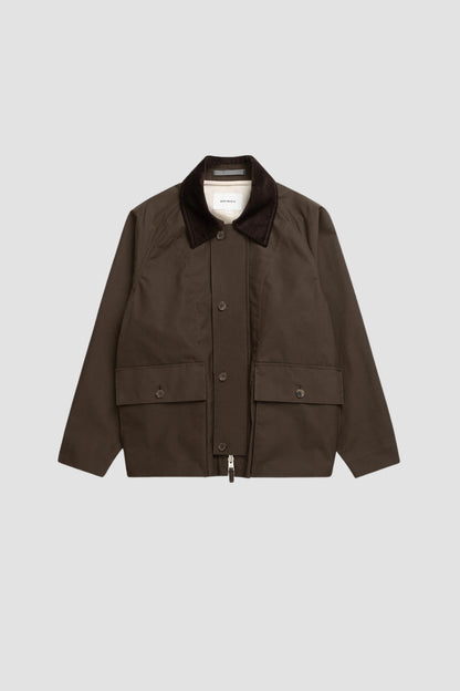 HOLMEN WAX RAGLAN LIGHT JACKET Delicioso Brown