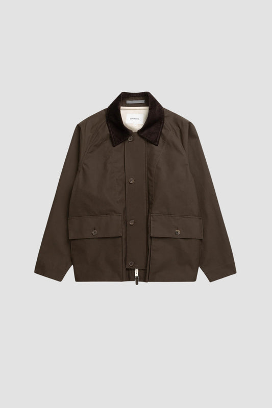 HOLMEN WAX RAGLAN LIGHT JACKET Delicioso Brown