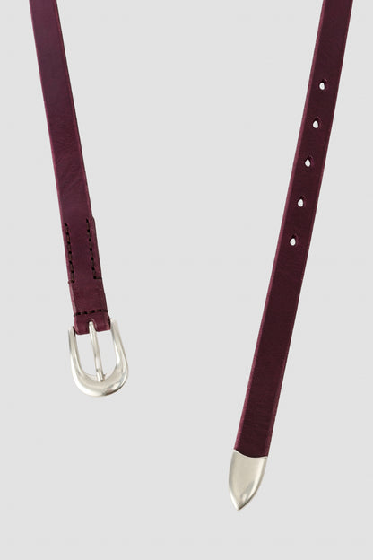 2 CM BELT Shadow Berry Leather