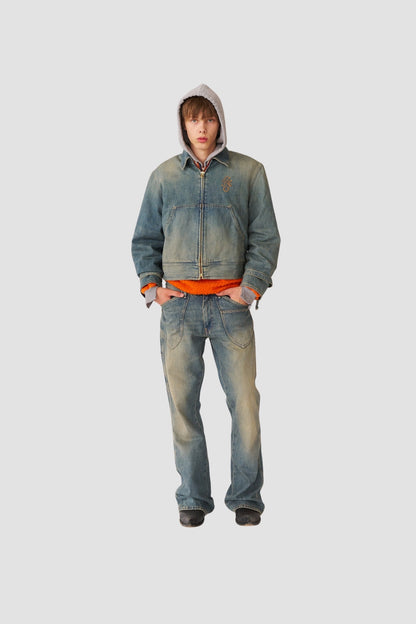 WORK JACKET LINED Sand blue