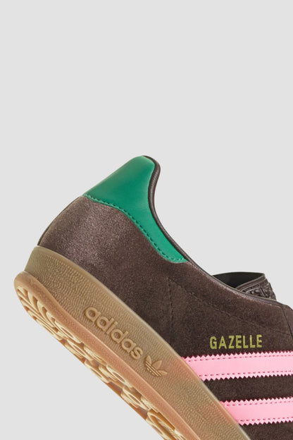 GAZELLE INDOOR Dark Brown / Glow Pink / Court Green