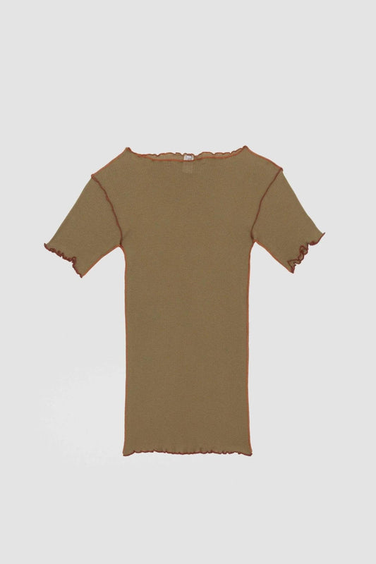 VEIN TEE JADE BROWN