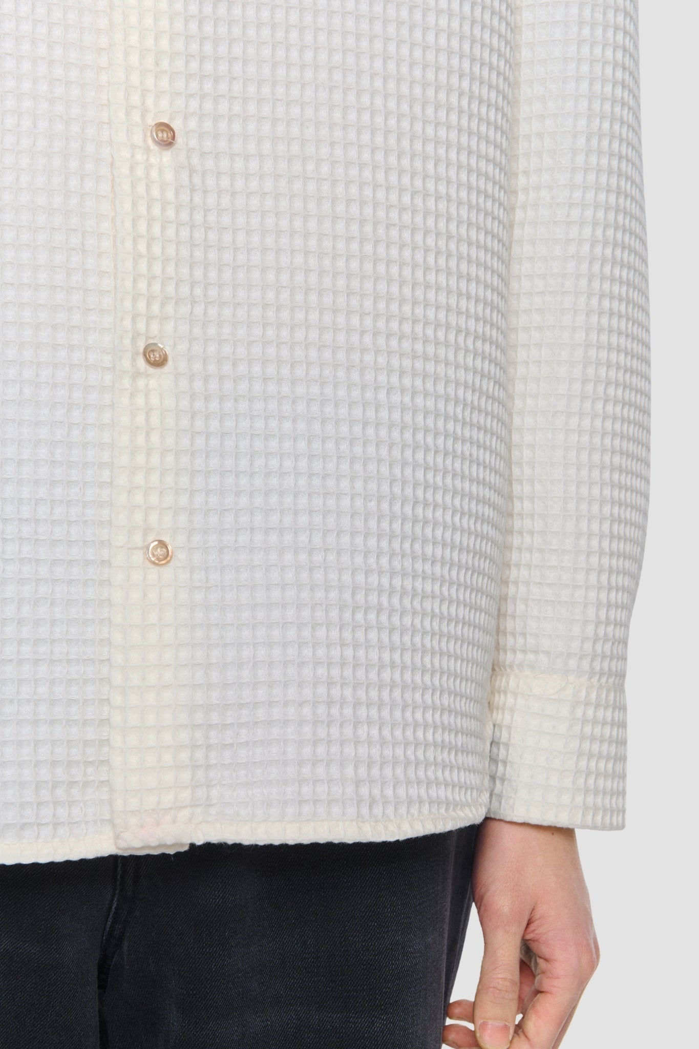 OSEARY SHIRT Ivory Waffle