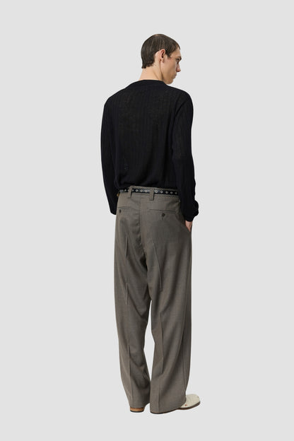 CLASSIC TROUSERS Light Taupe Wool