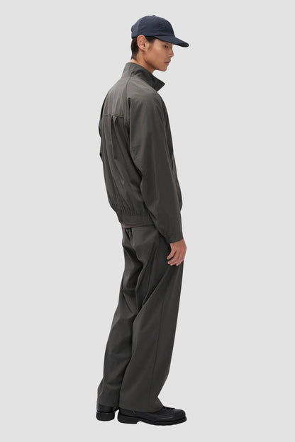 HESTUR RELAXED ALPINIX 37.5 WOOL TROUSERS Charcoal Gray