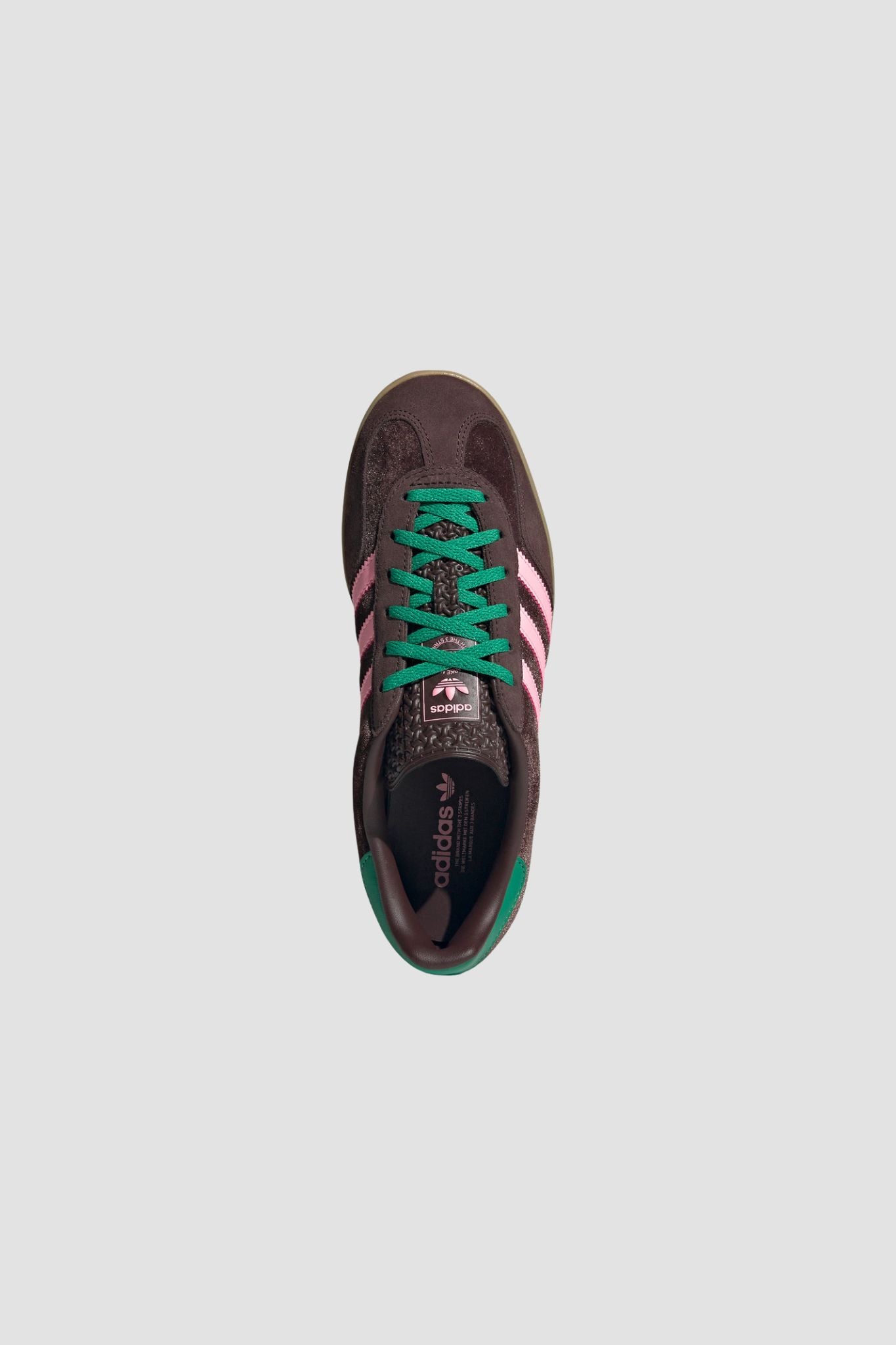 GAZELLE INDOOR Dark Brown / Glow Pink / Court Green