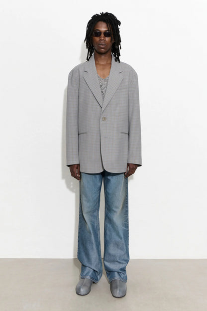 INDUSTRY BLAZER Frosted Moss Check Nexwool