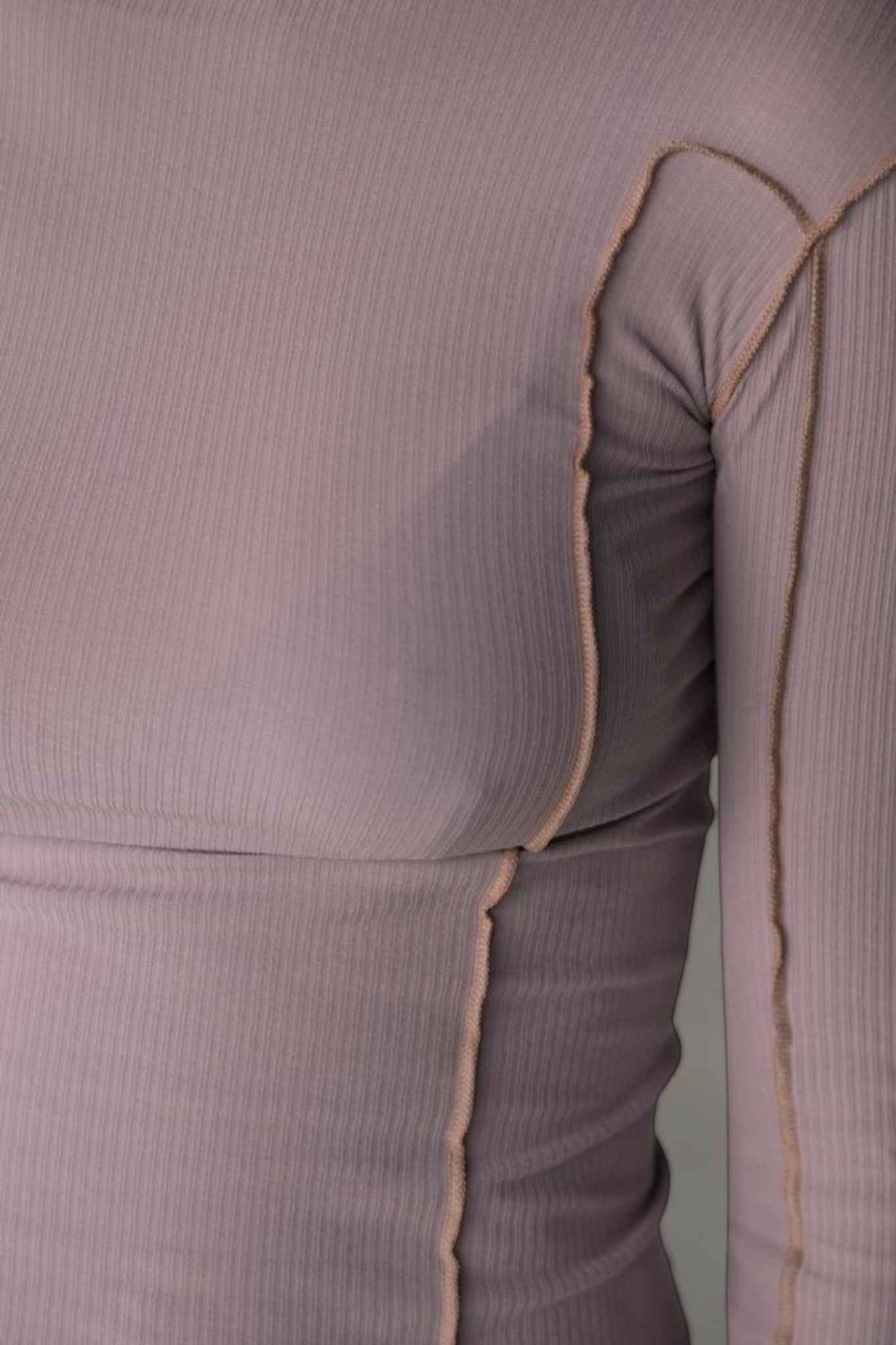 OMATO LONG SLEEVE TEE Verbe Purple/ Aural